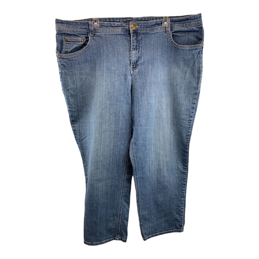 Charter Club Jeans Womens Capri Pants Plus Size 24W Denim Stretch Cropped